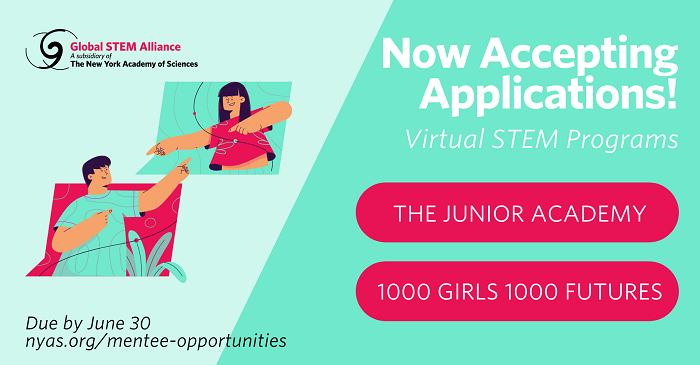 New York Academy of Sciences “1000 Girls, 1000 Futures” Program 2022
