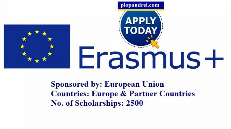 Erasmus+ Scholarship Program / 2500 Scholarships/ Sponsored by European