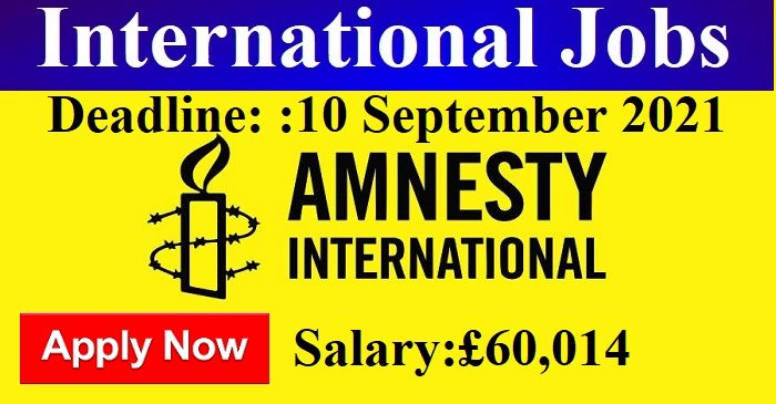 Job vacancy/ SENIOR ADVISOR- RACIAL EQUALITY, DIVERSITY AND INCLUSION (3021) at  Amnesty International UK