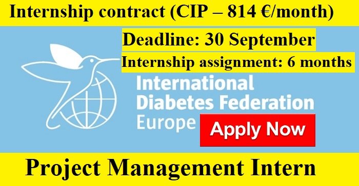 IDF Europe is looking for a new Project Management Intern